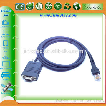 straight standard DB9 female Motorola Symbol RS232 Scanner Cable